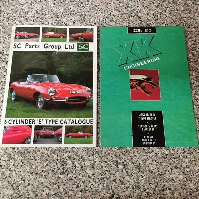 2 X JAGUAR XK140 Spare Parts Catalogue XK 140 Manual List diagrams E