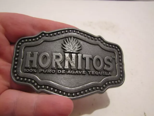 Vintage Hornitos 100% Pure De Agave Tequila Belt Buckle