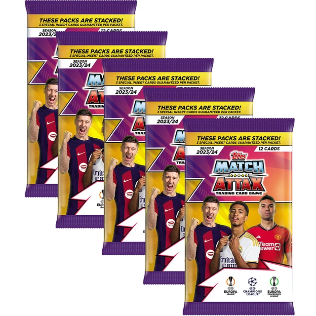 Champions League 2023/24 - Carte collezionabili - 5 Booster