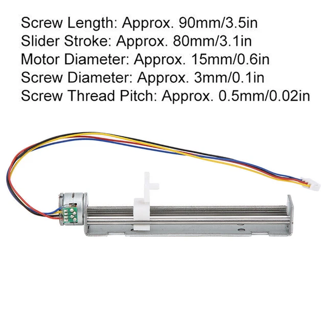 LINEAR GUIDE STEPPER Motor Lead Screw Slide Table With 80mm Slider