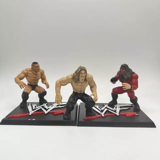 Figura de acción Jakks Pacific WWF Playset Brawl 4 Edge Kane Randy Orton 3" 99