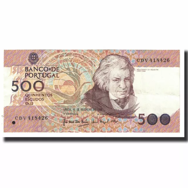 [#176511] Banknote, Portugal, 500 Escudos, KM:180a, AU(55-58)