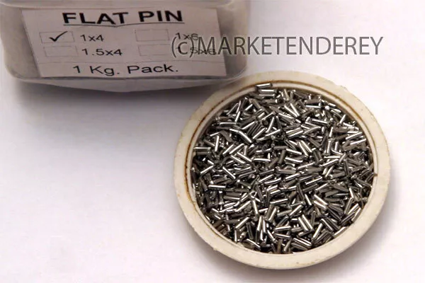 POLIERKÖRPER, Edelstahl, Stifte 1 x 4 mm, Packung mit 1kg, Nagelneu!