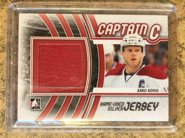 SAKU KOIVO 2011-12 ITG CAPTAIN C GU JERSEY SILVER #M-48 Montreal Canadiens /90