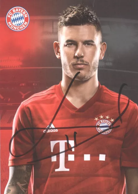 21 Luca Hernandez UH Autogrammkarte signed FC Bayern München 2019-20 7932 D