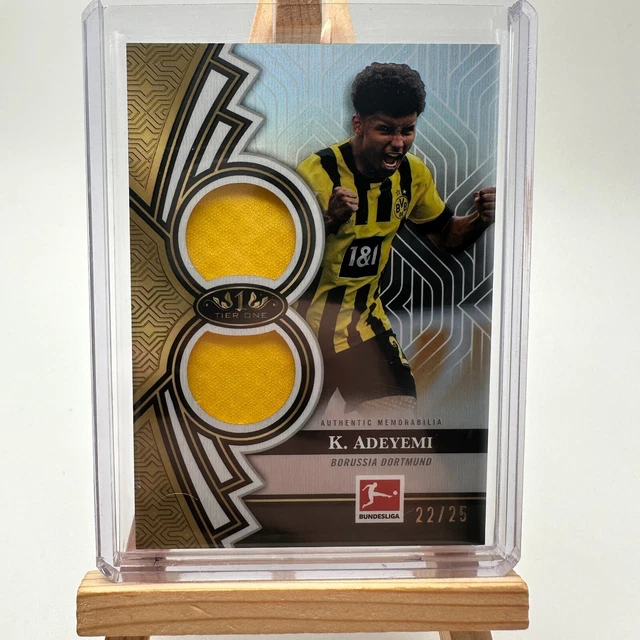 Carte Topps Dortmund Premium 2024 - Patch Auto Karim Adeyemi /30, Near Mint