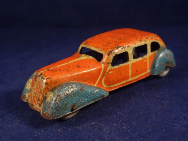 ANCIEN JOUET VOITURE course bolide n°2 Tôle W.Germany années 50 HUKI Mercedes ? EUR 150,00 - FR