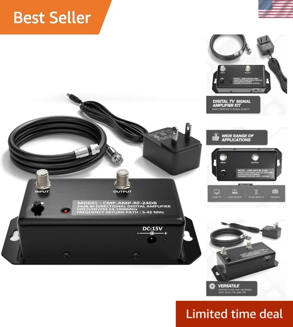 Tv Antenna The Cimple Co Digital Amplifier 24dB Signal Booster