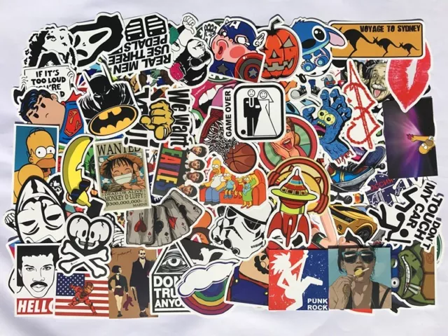200 Skateboard Stickers Vinyl Laptop Luggage Decal Dope Sticker Lot  Longboard