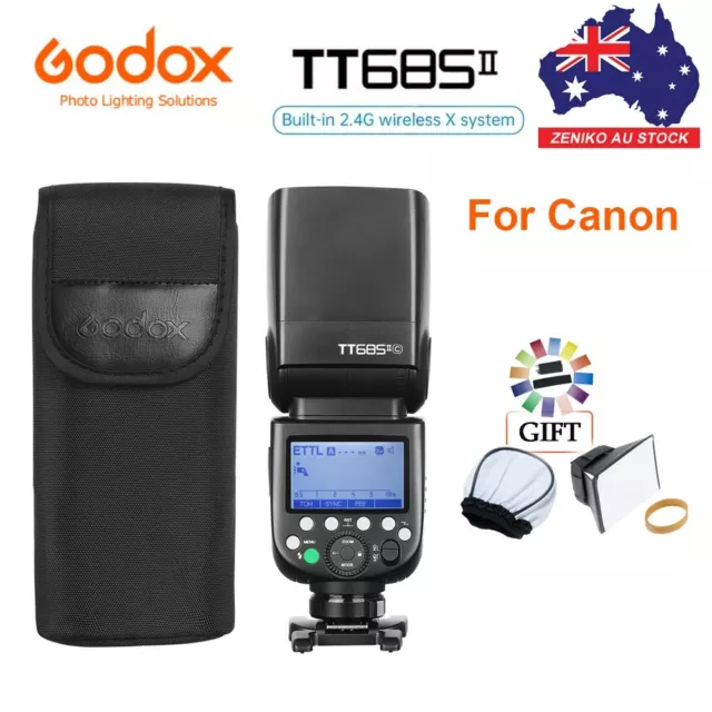 AU Upgrade Godox TT685II TT685IIC TTL,HSS camera Flash Speedlite For Canon