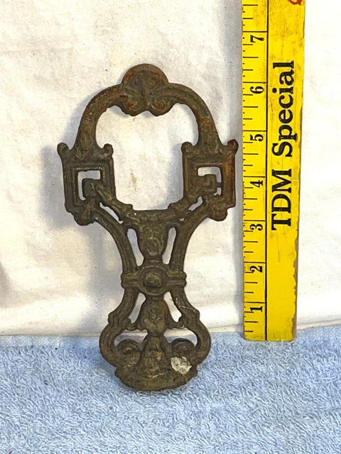 6" Cast Iron LAMP LIGHT Center FINIAL REPLACEMENT PART Art Deco Victorian