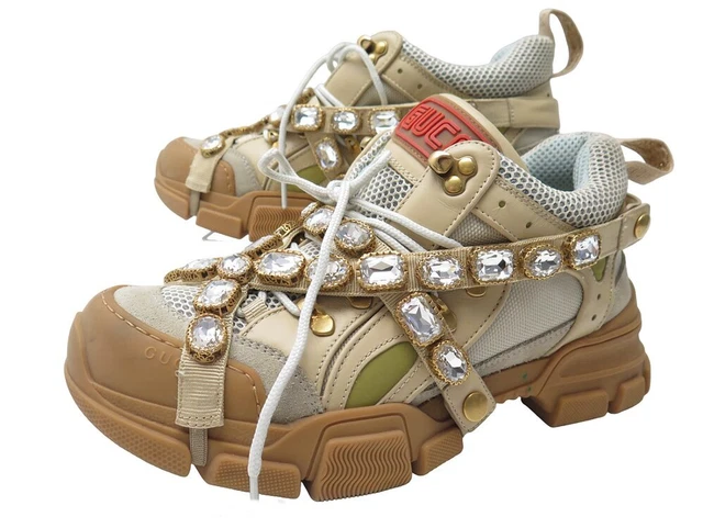 GUCCI FLASHTREK SNEAKERS With Removable Crystals EUR 785 00 PicClick FR
