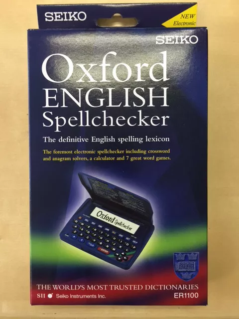 Seiko Elektronische Englische Rechtschreibprüfung Kreuzwortlöser + 7 Wort Spiele Er-1100 3