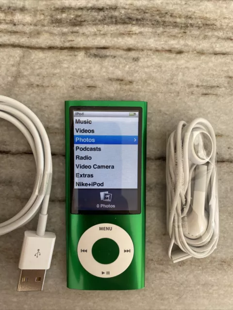 Apple iPod nano 5th Generation Green (16 GB) New Battery    New. Fast shipping