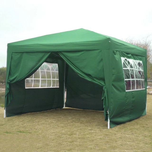 Falt Pavillon WASSERDICHT Pavillion Gartenzelt Dachmaß 3x3m Partyzelt Zelt Popup