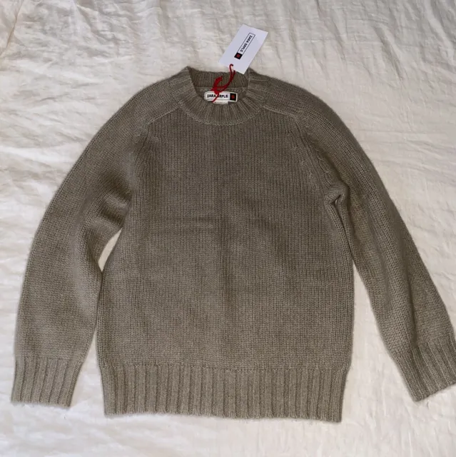 Zara Srpls Kids Khaki Tan 100% Cashmere Sweater 10-11 Years 9-10Y