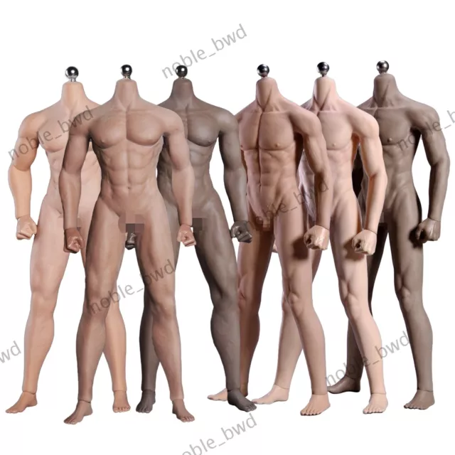 1/6 SEAMLESS MUSCULAR Male Figure Body Action Doll 12 for Phicen