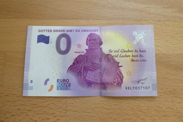 0 Euroschein / Martin Luther Kirchentag 2017 /0 €/  Gottes Gnade gibt es umsonst