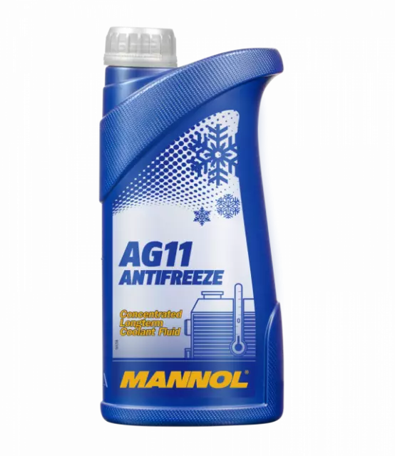 1L Mannol AG11 Antifreeze/Coolant Blue Longterm Concentrate High Specs