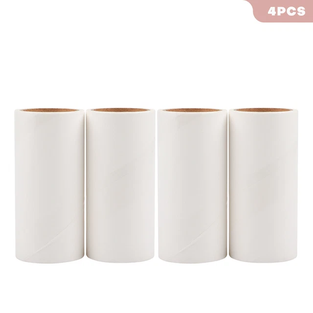 4Pcs Lint Roller Refills Extra Sticky Sheets for Pet Hair Lint Remover 240 Sheet