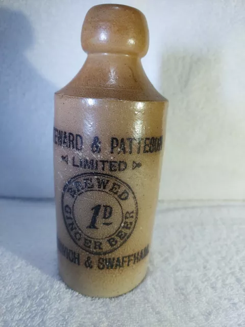 Ginger Beer Bottle -  Area Norwich & Swaffham - Retailer Steward & Patteson Ltd