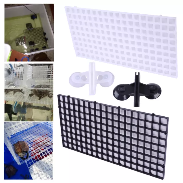 2x Grid Isolate Board Divider Fish Tank Bottom Filter Tray Egg Aquarium Crate lp