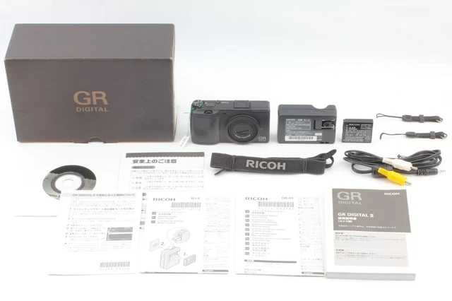 【MINT IN BOX】 RICOH GR Digital II 10.1MP digital Camera black From JAPAN #228