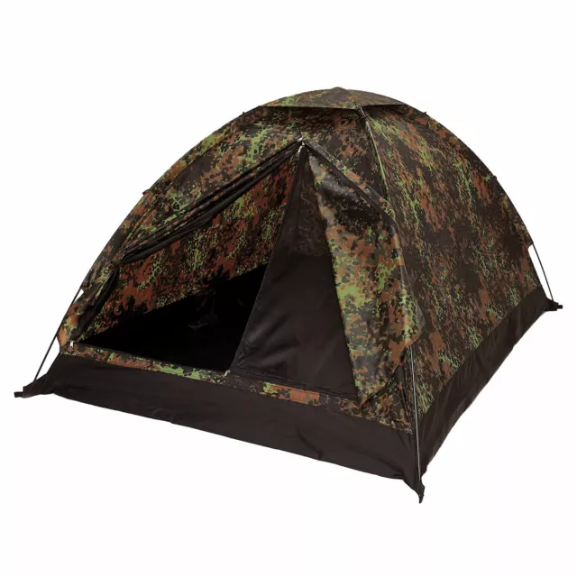 Neu Mil-Tec Zweimannzelt Iglu Standard flecktarn für Camping Outdoor Survival