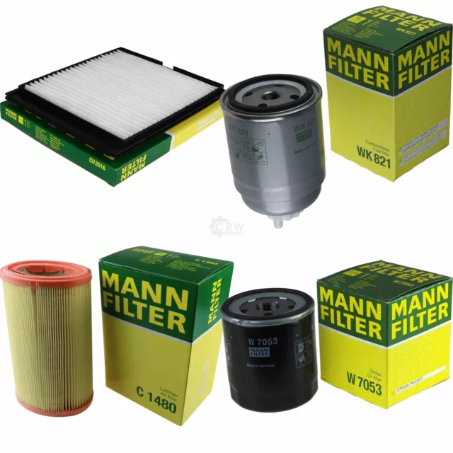 MANN-FILTER Inspección Set Conjunto de Filtros Apto para Nissan Micra II 1.5D .