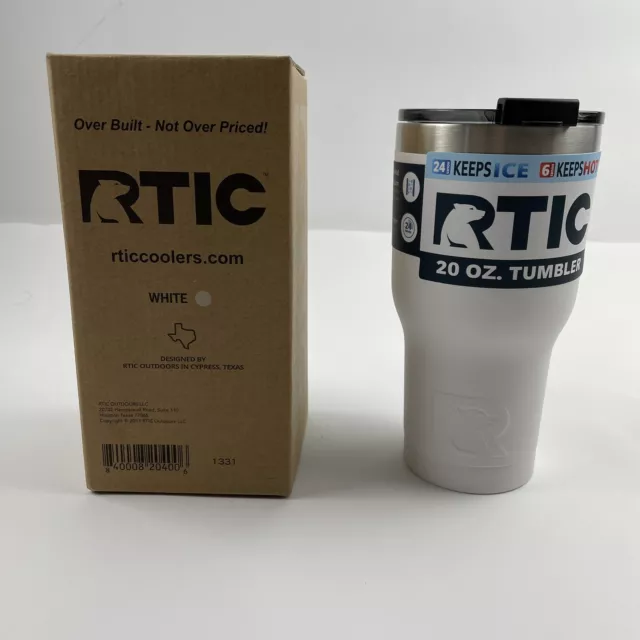 RTIC 20oz Tumbler Hot Cold Double Wall Vacuum Insulated New