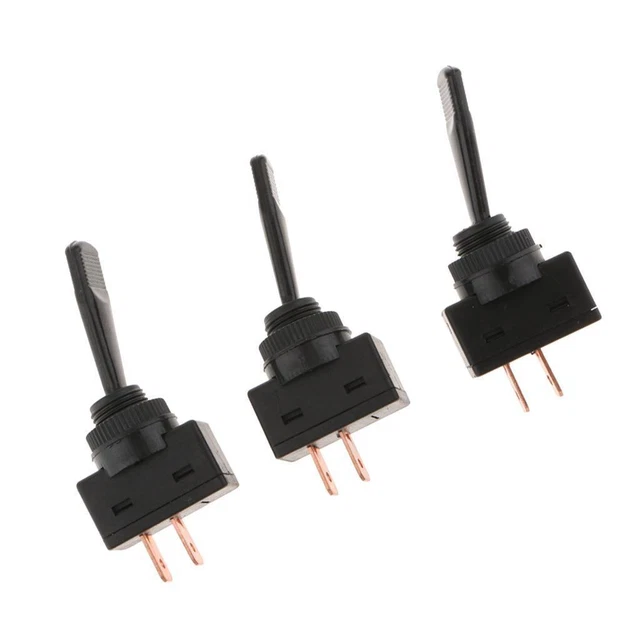 10-Pack Mini Toggle Switches – SPDT 2/3 Position ON-OFF – For Boat, Car Dash, Model Railway