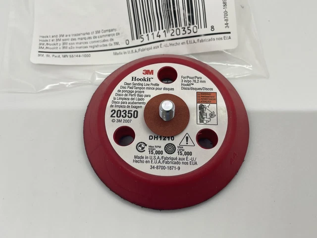 Sanding Disc Pad - 3 in - 3M Hookit Clean Sanding Low Profile Disk Pad 20350