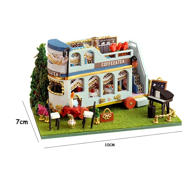 NEW DIY 3D Handmade Car Model Wooden House Building Kits Toys for