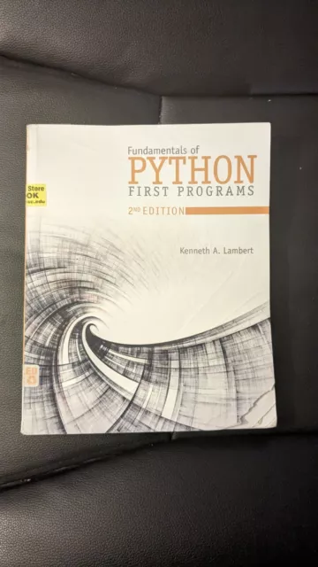FUNDAMENTALS OF PYTHON First Programs by Kenneth Lambert $58.00 - PicClick