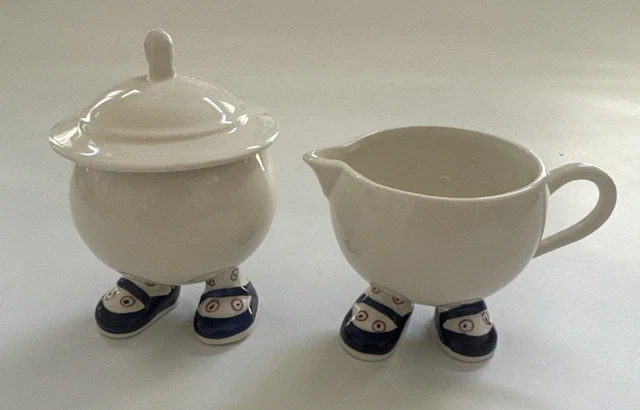 VTG CARLTON WARE Walking Ware Set Creamer 3 Cups England