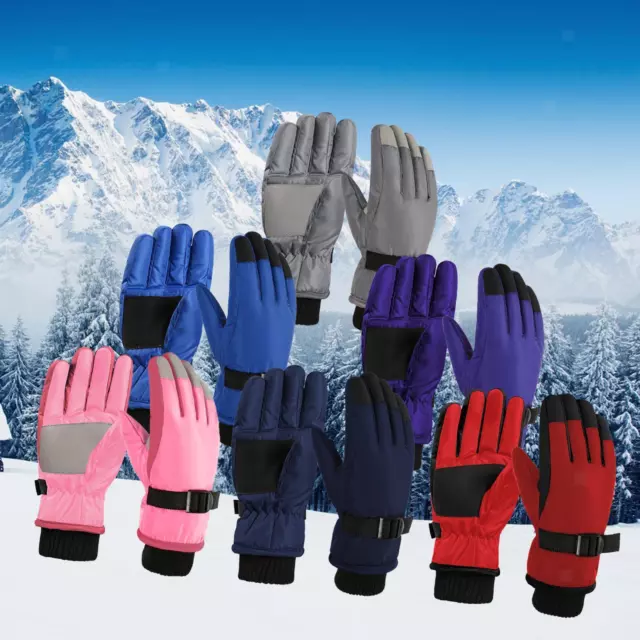 Kinder-Winterhandschuhe, wasserdichte Skihandschuhe für Mädchen, Jungen,