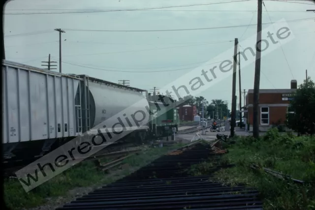 Original Slide Burlington Northern BN 566 EMD NW2 6-17-1980 Mendota ILL