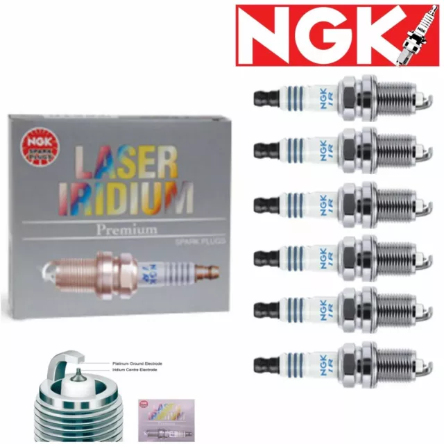 6 Pack NGK Laser Iridium Spark Plugs 5887 IZFR5G 5887 IZFR5G Tune Up nx