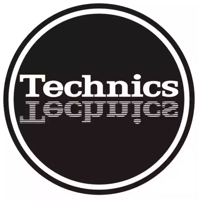 Magma Slipmat Technics Mirror 1 Schwarze Filzmatte für Plattenspieler Spiegelung