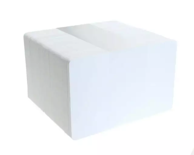 White Blank Plastic Cards, CR80 , PVC 760 Microns, For ID Card Printers