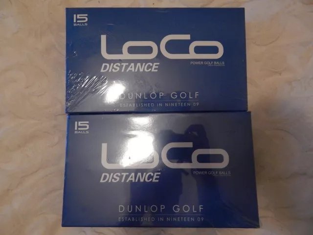 Dunlop Loco Distance golf balls, 30, Brand new in boxes