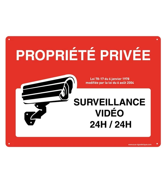 Aua Signaletique Schild 'Defense De Stationner Voie Privée' – 200 Mm, PVC 1,5 Mm, Französischer Hersteller