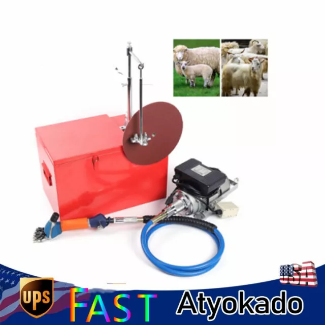 360° Rotate 320W Professional Cattle Sheep Goats Animal Haircut Grinding Trimmer