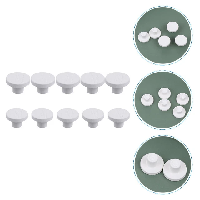 10 Pcs Coralline Frag Bases Coral Ceramic Base Magnetic Mount Button