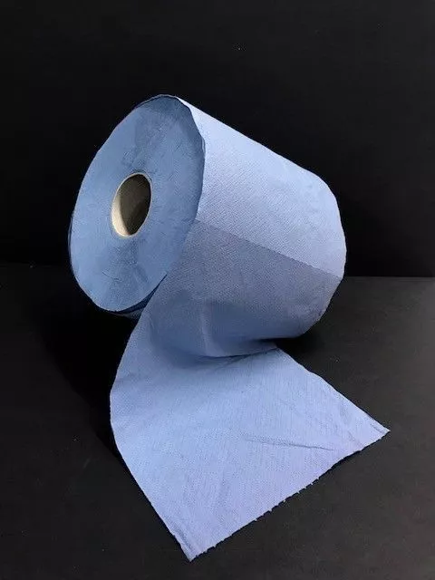 1 Putzrolle 500 Blatt Putzpapier Werkstattrolle 2 lagig 22x21cm blau Putztücher