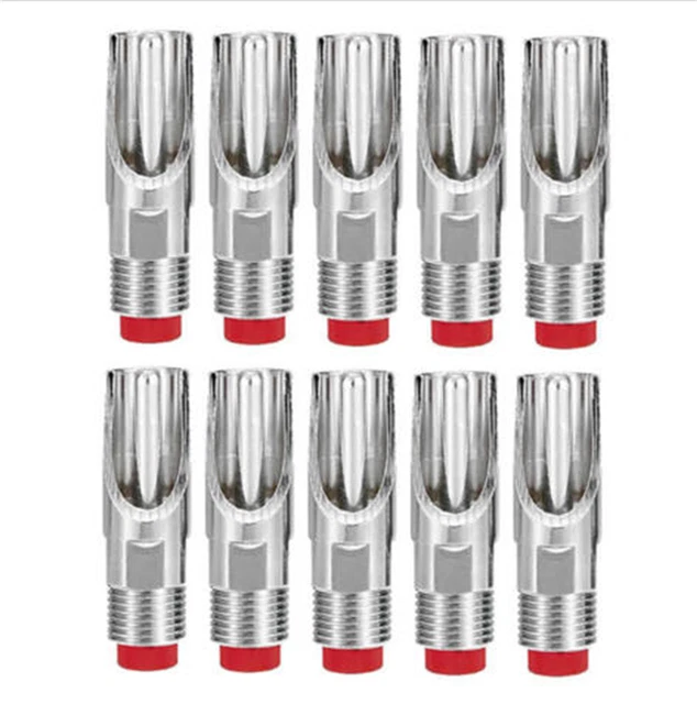 Pig Automatic Nipple Drinker 10Pcs Stainless Steel 1/2&quot; Pt Thread