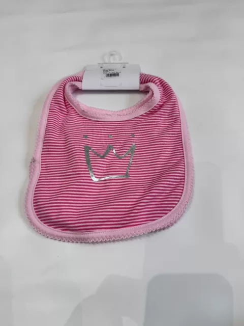 Baberos de algodón princesa rosa Debenhams Bluezoo para niñas