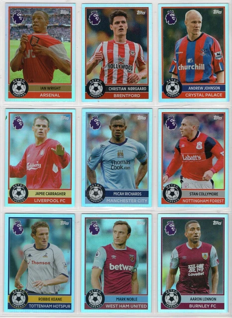 TOPPS PREMIER LEAGUE 2026 - 9 - Retro Thread Cards [ Lot 4 ] £3.26 ...