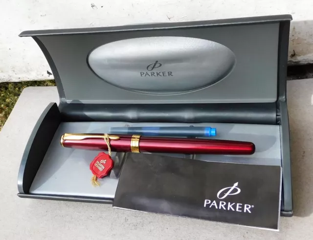 NO RESERVE Parker Sonnet Lacquer Laque Fountain Pen Vintage