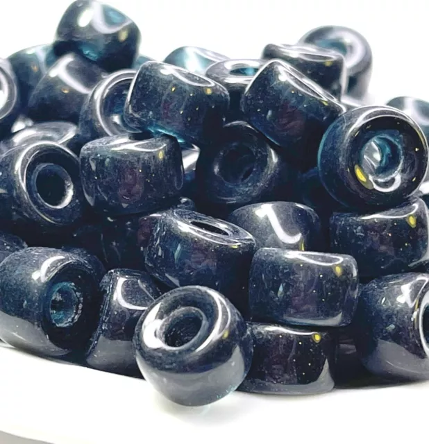 Rondell Pony, Crow Beads, 9mm, 3.5mm Hole, Montana, Czech, 20 Pcs, 7